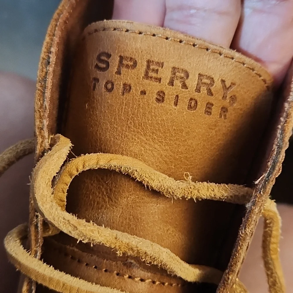 SPERRY Women's Harlow Burnished Leather Wedge Bootie 6
